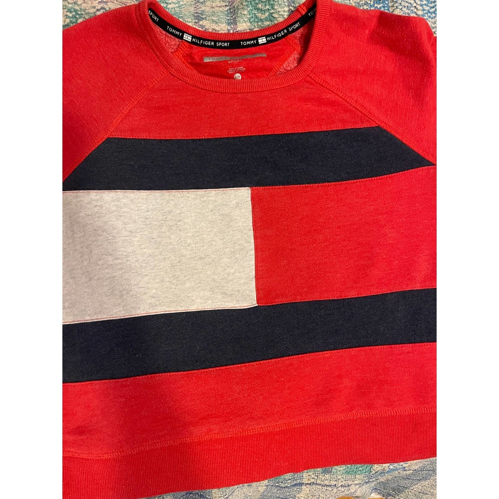 Vintage Tommy Hilfiger Sport Logo Semi-Cropped Pullover EUC sz. S